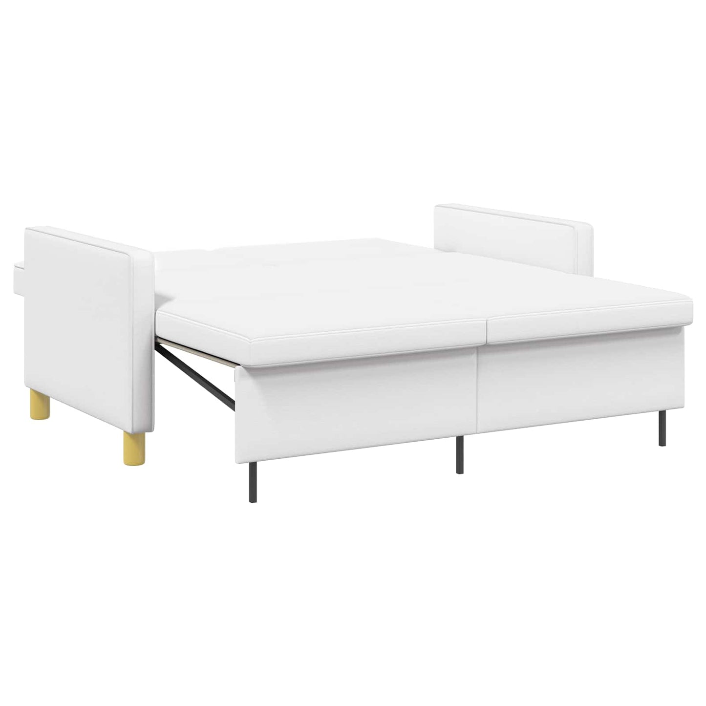 Divano Letto Estraibile Bianco Tessuto