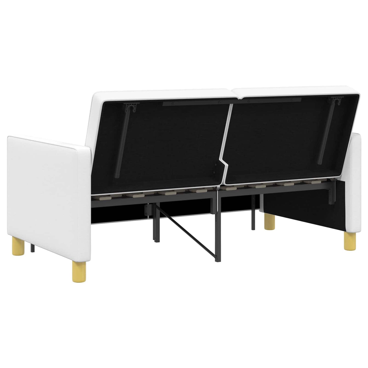 Divano Letto Estraibile Bianco Tessuto | homemem39