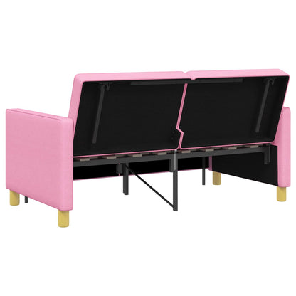 Divano Letto Estraibile Rosa Tessuto | homemem39