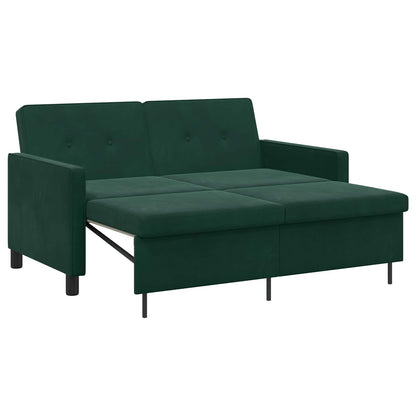 Divano letto Verde Scuro Tessuto