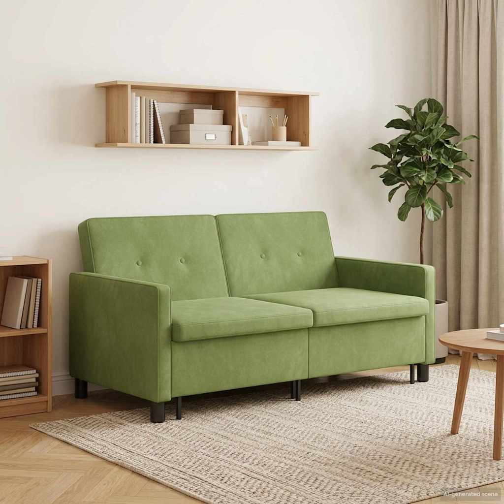 Divano letto Verde chiaro Tessuto | homemem39