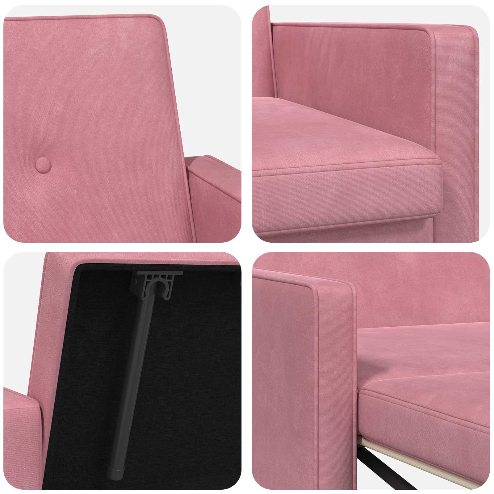 Divano letto Rosa Tessuto | homemem39