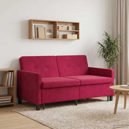 Divano letto Rosso Vino Tessuto | homemem39