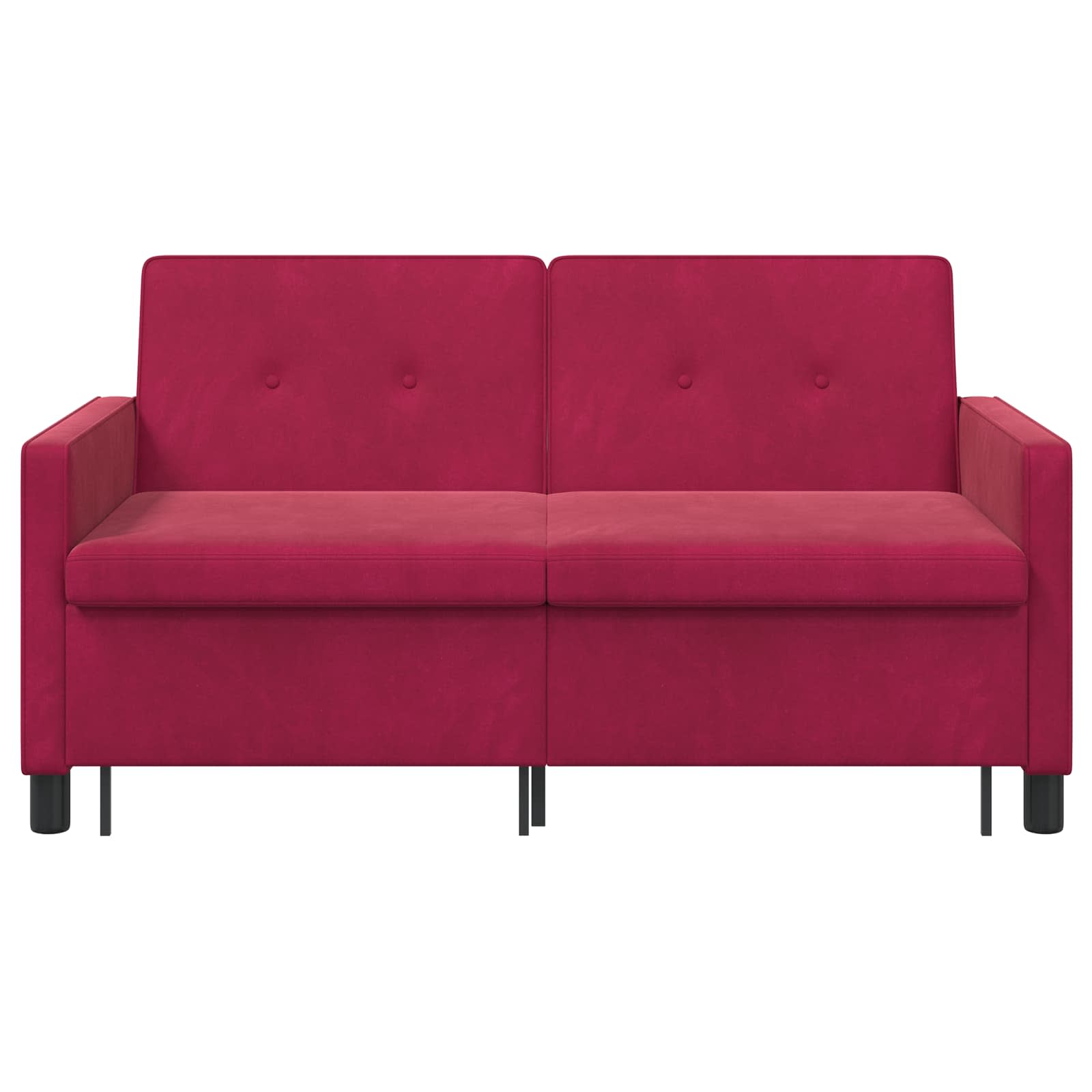 Divano letto Rosso Vino Tessuto | homemem39