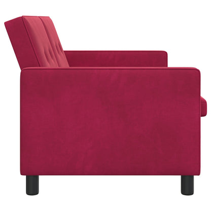 Divano letto Rosso Vino Tessuto | homemem39