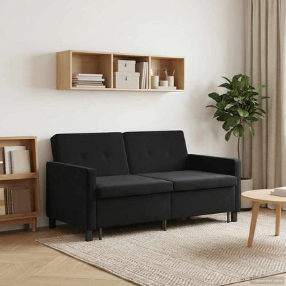 Divano letto Nero Tessuto | homemem39