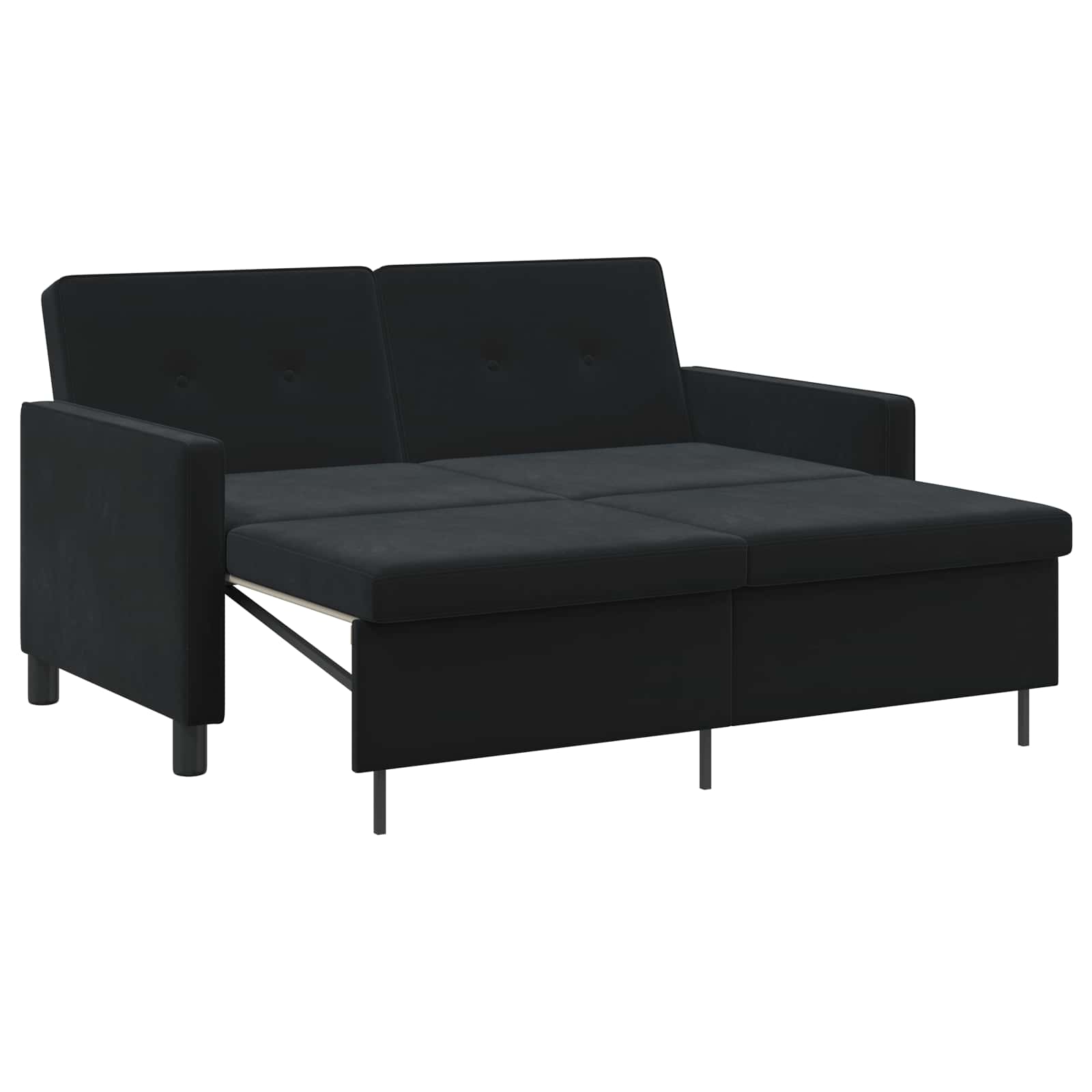 Divano letto Nero Tessuto | homemem39