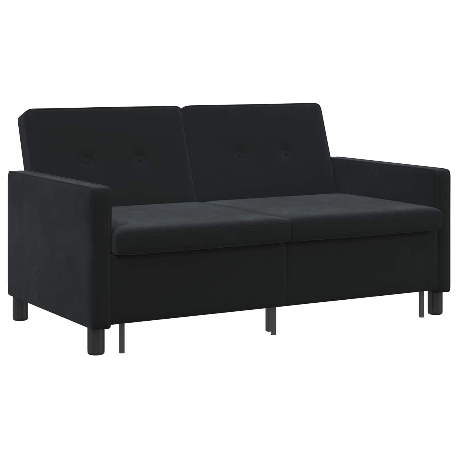 Divano letto Nero Tessuto | homemem39