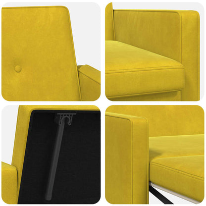 Divano letto Giallo Tessuto | homemem39