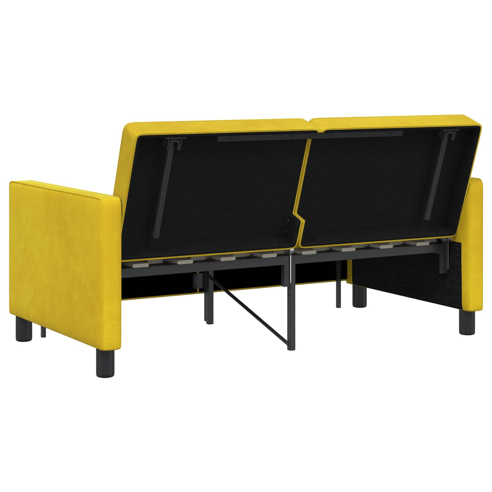 Divano letto Giallo Tessuto | homemem39