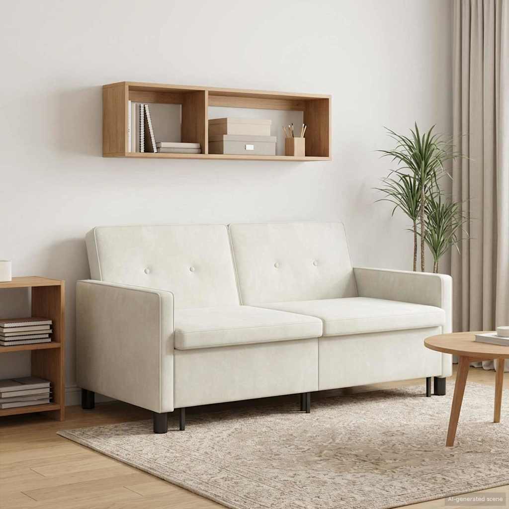Divano letto Crema Tessuto | homemem39