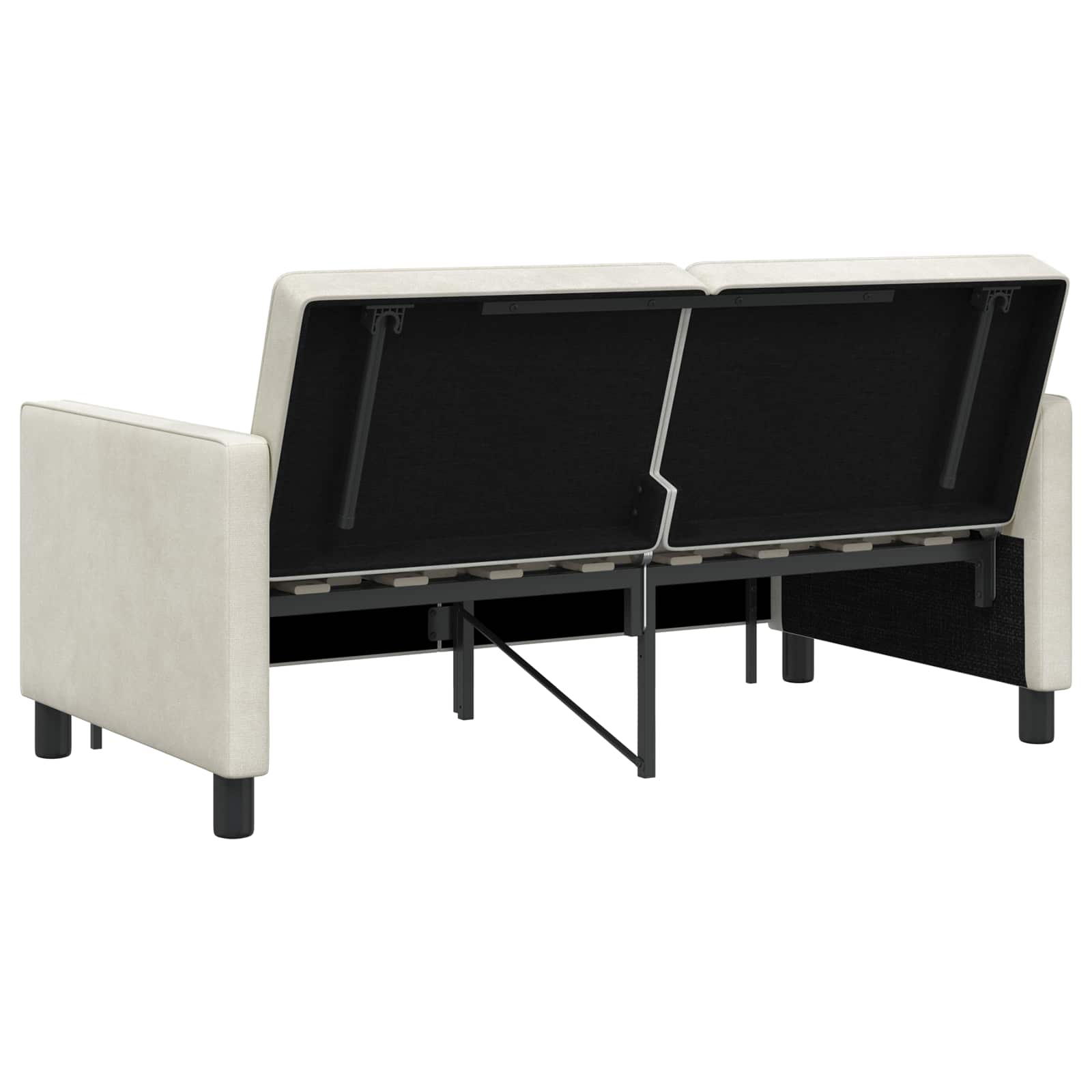Divano letto Crema Tessuto | homemem39
