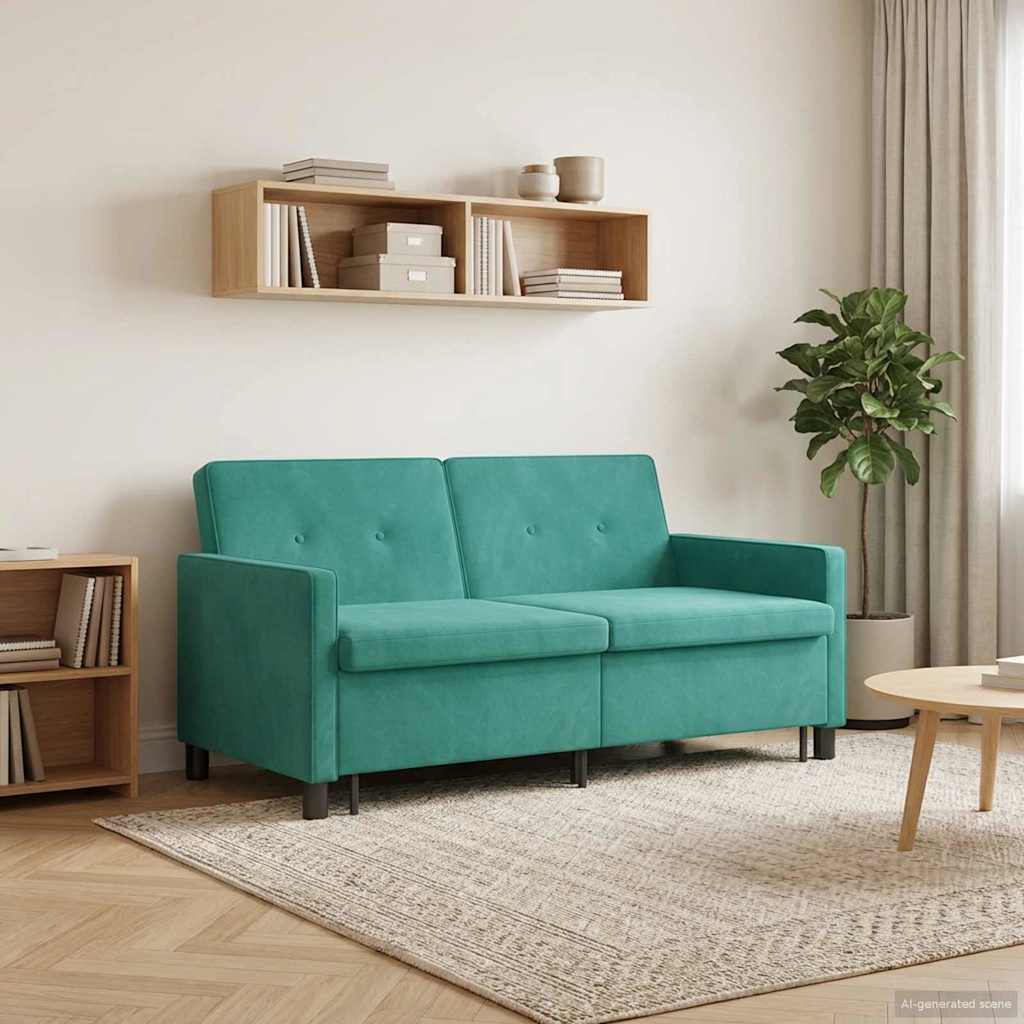 Divano letto Turchese Tessuto | homemem39