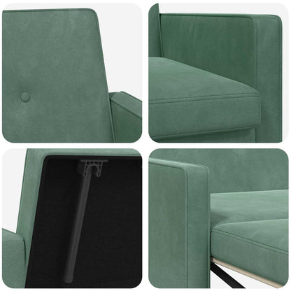 Divano letto Verde Mare Tessuto | homemem39