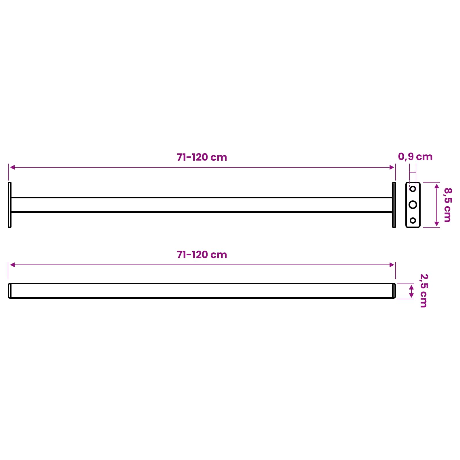 Barra di Sicurezza Regolabile per Finestra 6 pcs Argento | homemem39