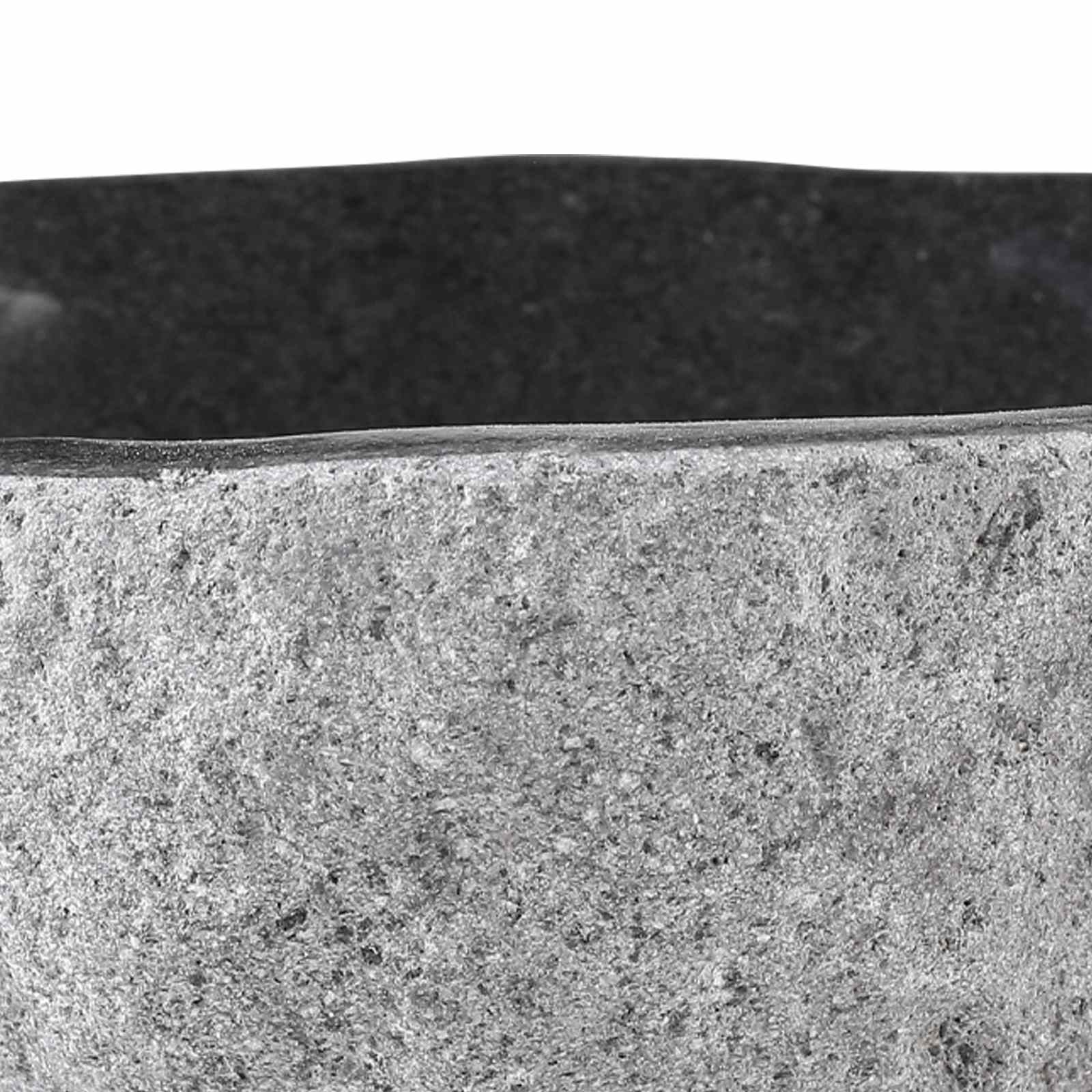 Lavabo Ovale Grigio (32-37) x (27-30) x 12 cm Pietra di Fiume | homemem39
