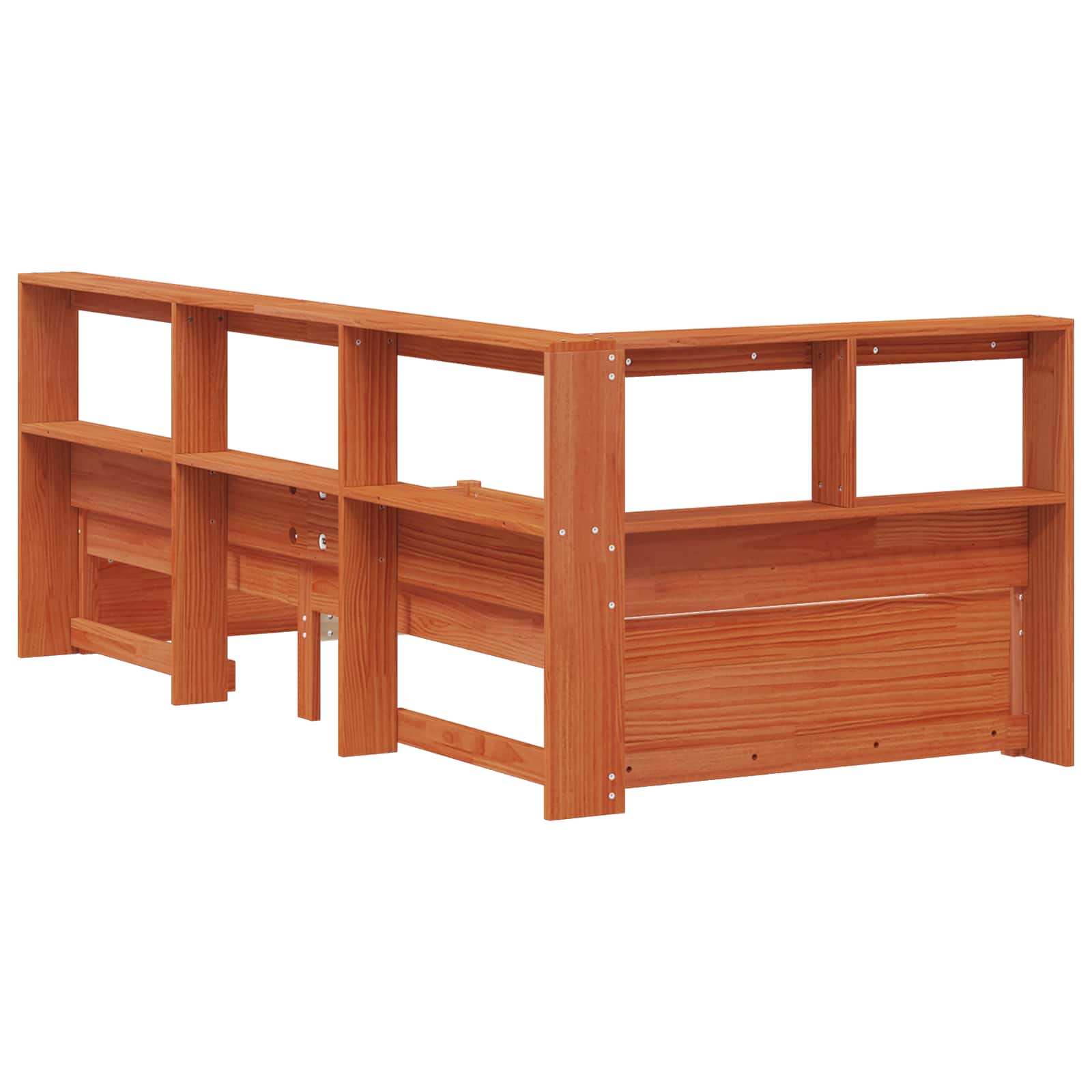 Letto Libreria con testiera Legno di Pino Massello | homemem39