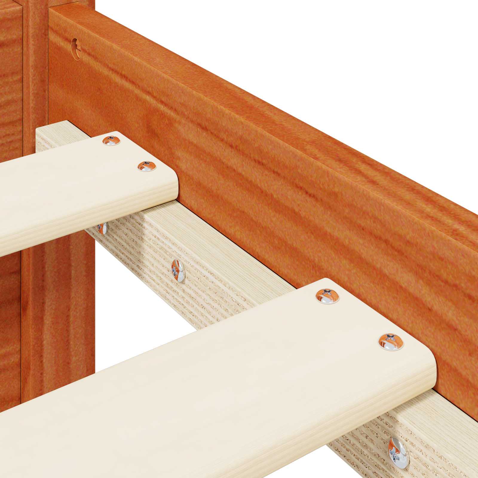 Struttura del letto Marrone cerato Legno di Pino Massello | homemem39