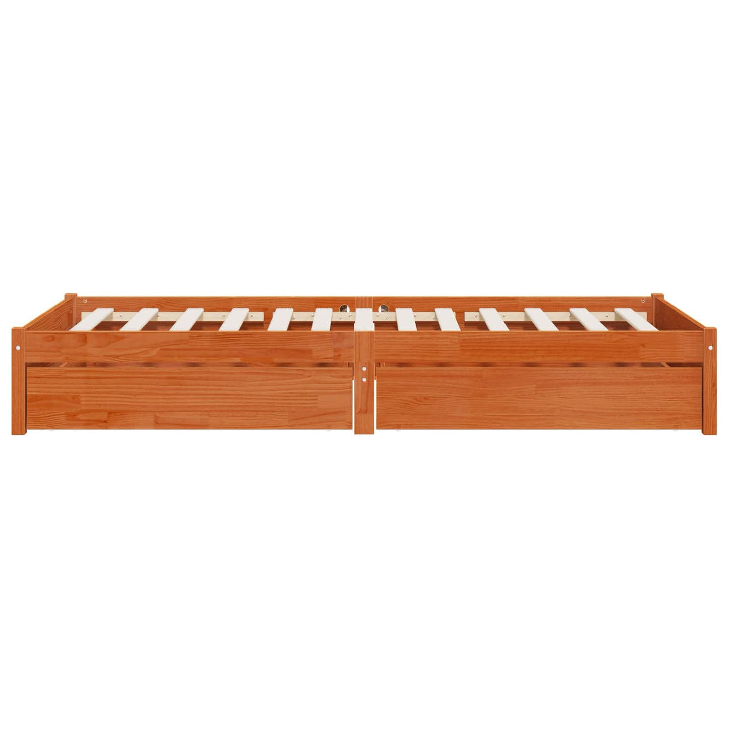 Struttura del letto 3 pcs Marrone cerato Legno di pino | homemem39