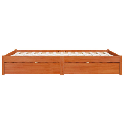 Struttura del letto con cassetto Legno di Pino Massello | homemem39