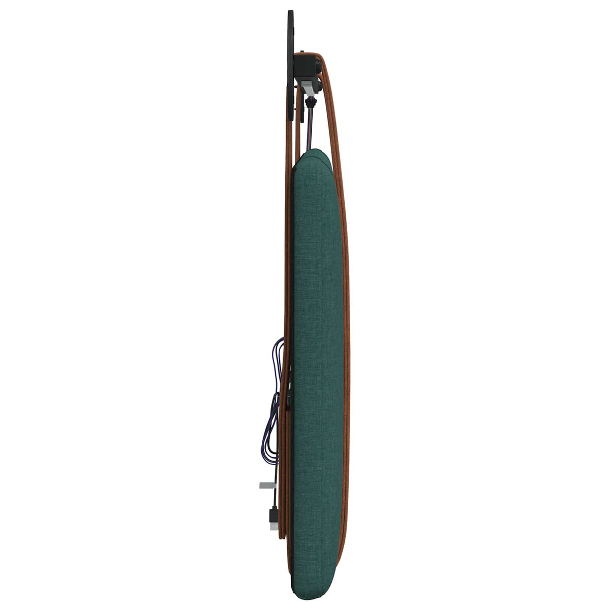 Testiera sospesa Verde Scuro PU Antico | homemem39