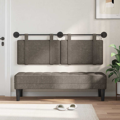 Testiera sospesa Grigio PU Antico | homemem39