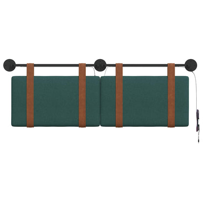 Testiera sospesa Verde Scuro PU Antico | homemem39