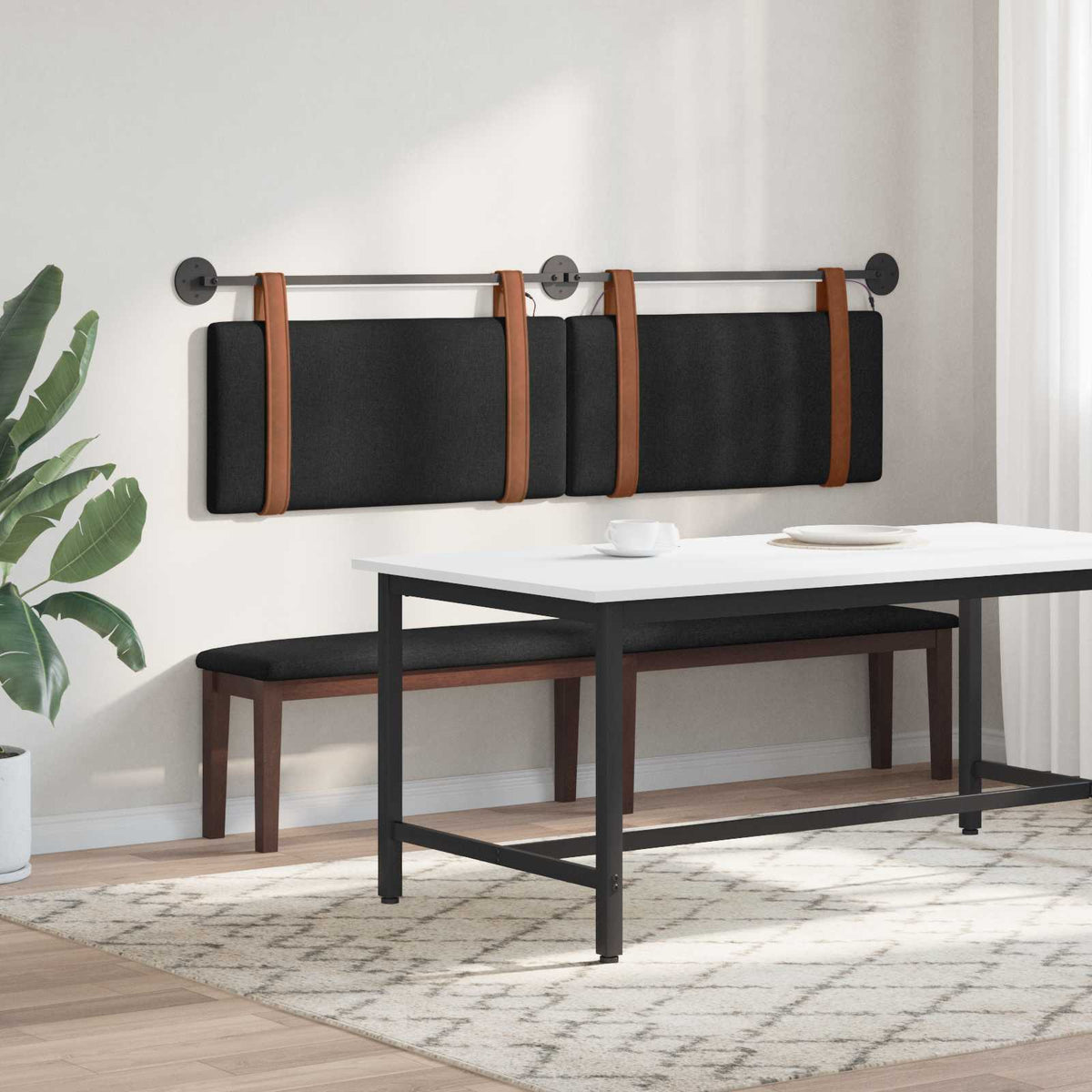 Testiera sospesa Nero PU Antico | homemem39