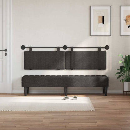 Testiera sospesa Nero PU Antico | homemem39