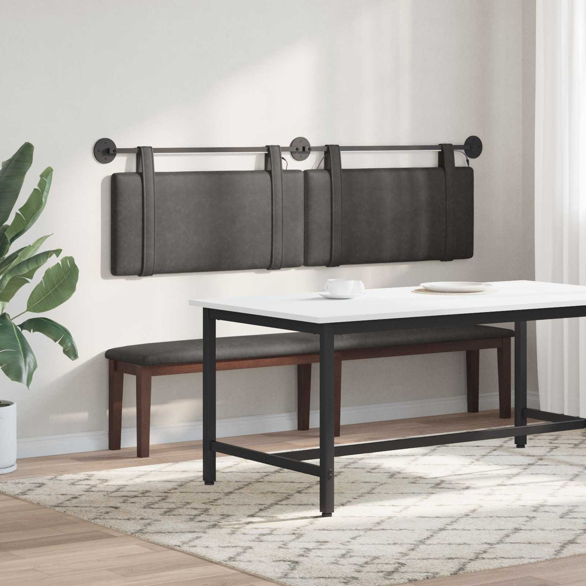 Testiera sospesa Nero PU Antico | homemem39