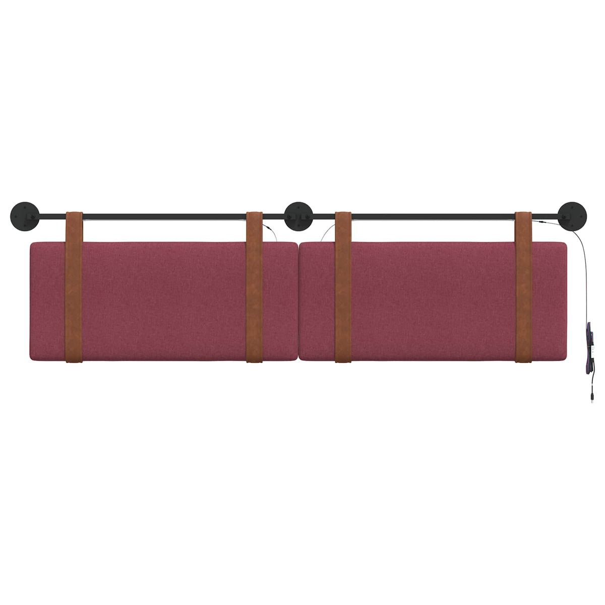 Testiera sospesa Rosso Vino PU Antico | homemem39