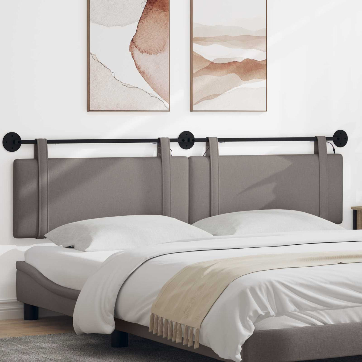 Testiera sospesa Tortora Tessuto | homemem39