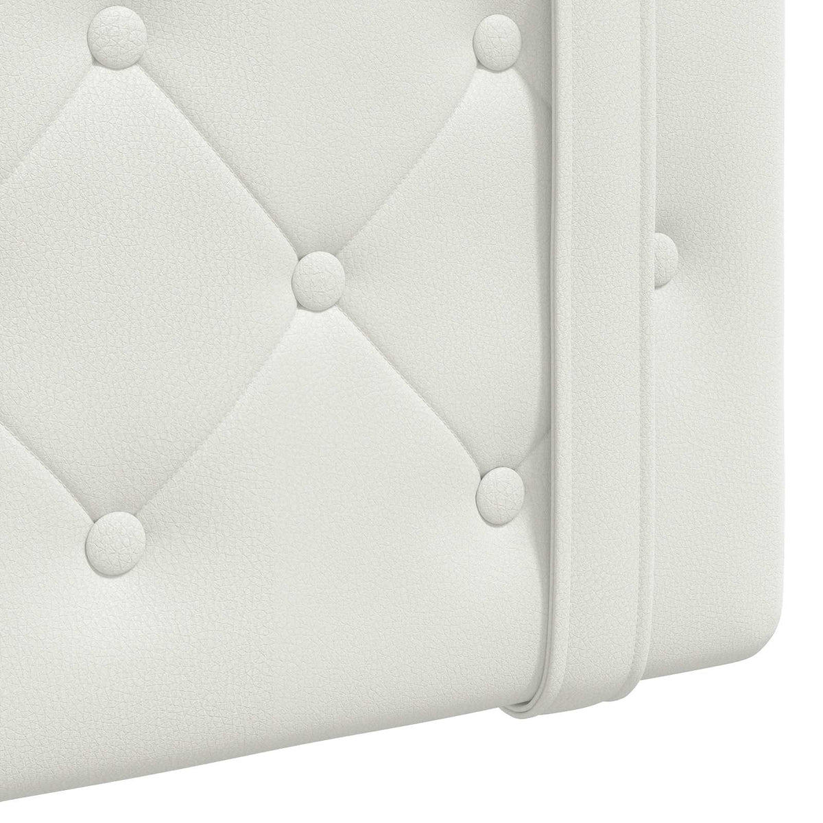 Testiera sospesa Bianco Similpelle | homemem39