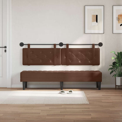 Testiera sospesa Marrone Similpelle | homemem39