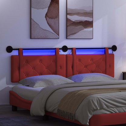 Testiera sospesa Rosso Similpelle | homemem39