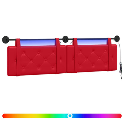 Testiera sospesa Rosso Similpelle | homemem39