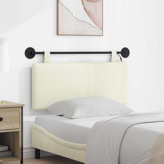Testiera sospesa Crema Tessuto in Cords | homemem39