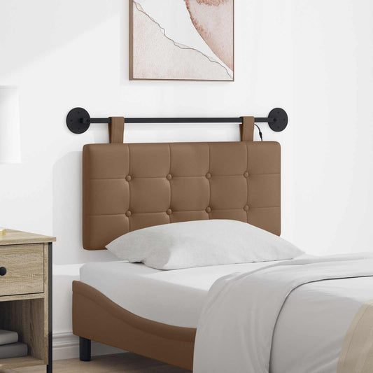 Testiera sospesa Con luce LED Cappuccino Similpelle - homemem39