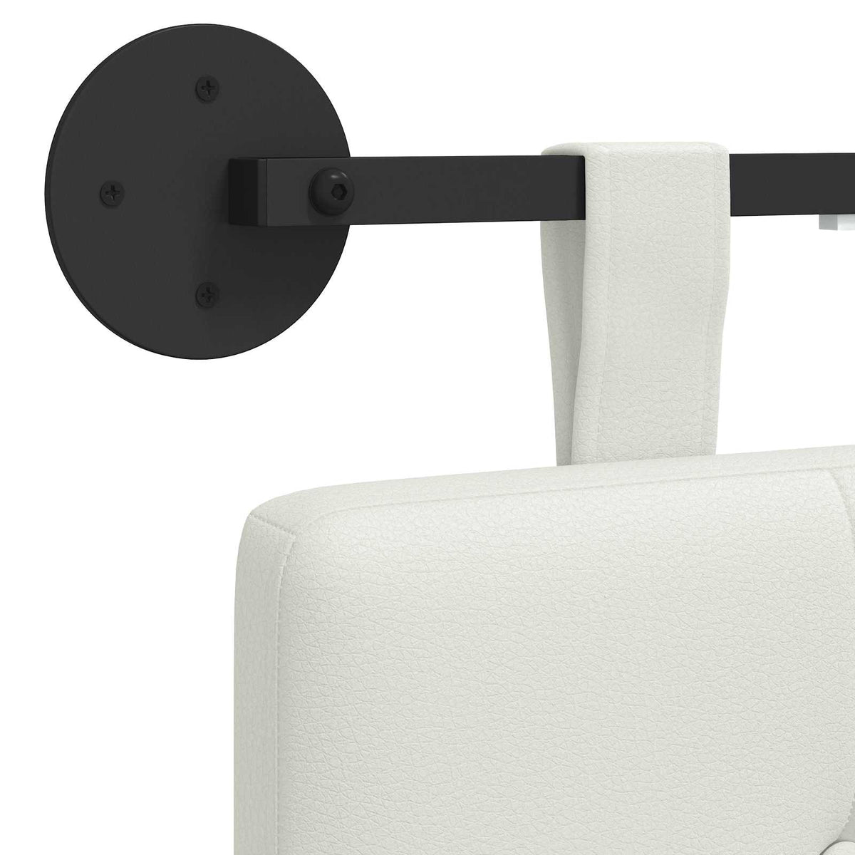 Testiera sospesa Bianco Similpelle | homemem39