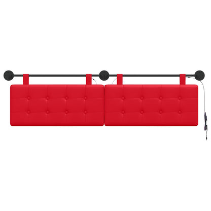 Testiera sospesa Rosso Similpelle | homemem39