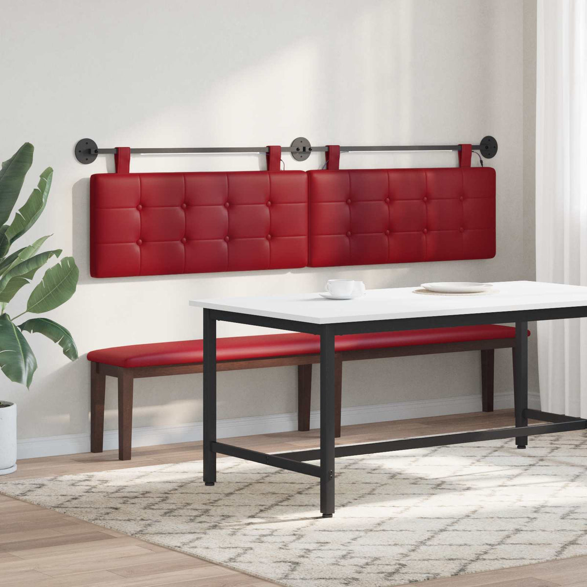 Testiera sospesa Rosso Vino Similpelle | homemem39