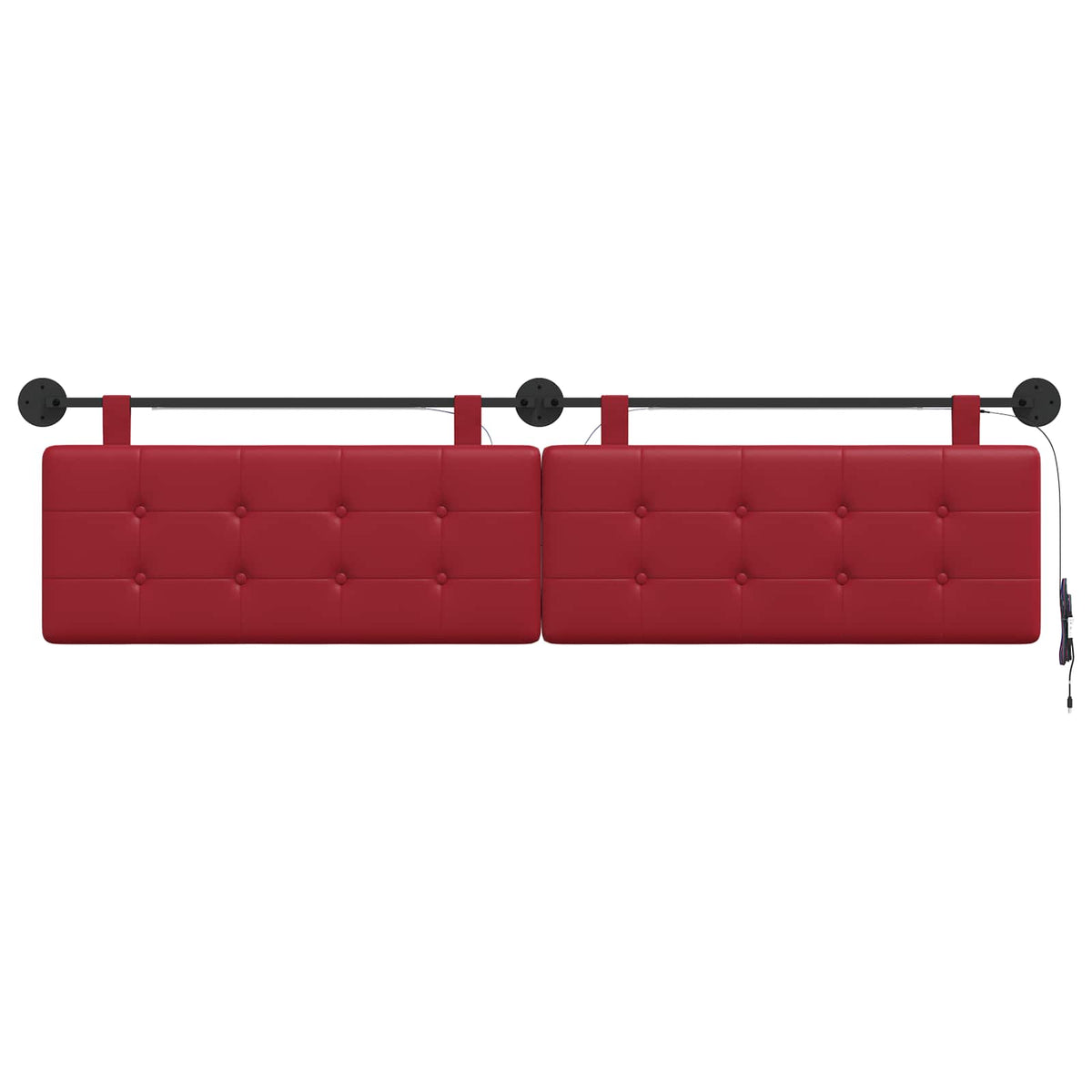 Testiera sospesa Rosso Vino Similpelle | homemem39