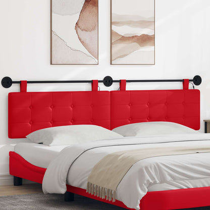 Testiera sospesa Rosso Similpelle | homemem39