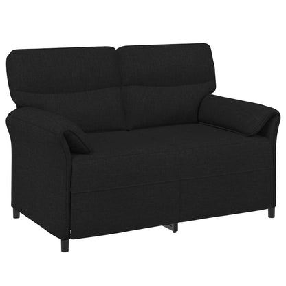 Set di divani 2 pz Nero Tessuto | homemem39