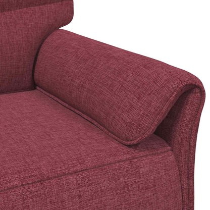 Set di divani 2 pz Rosso Vino Tessuto | homemem39