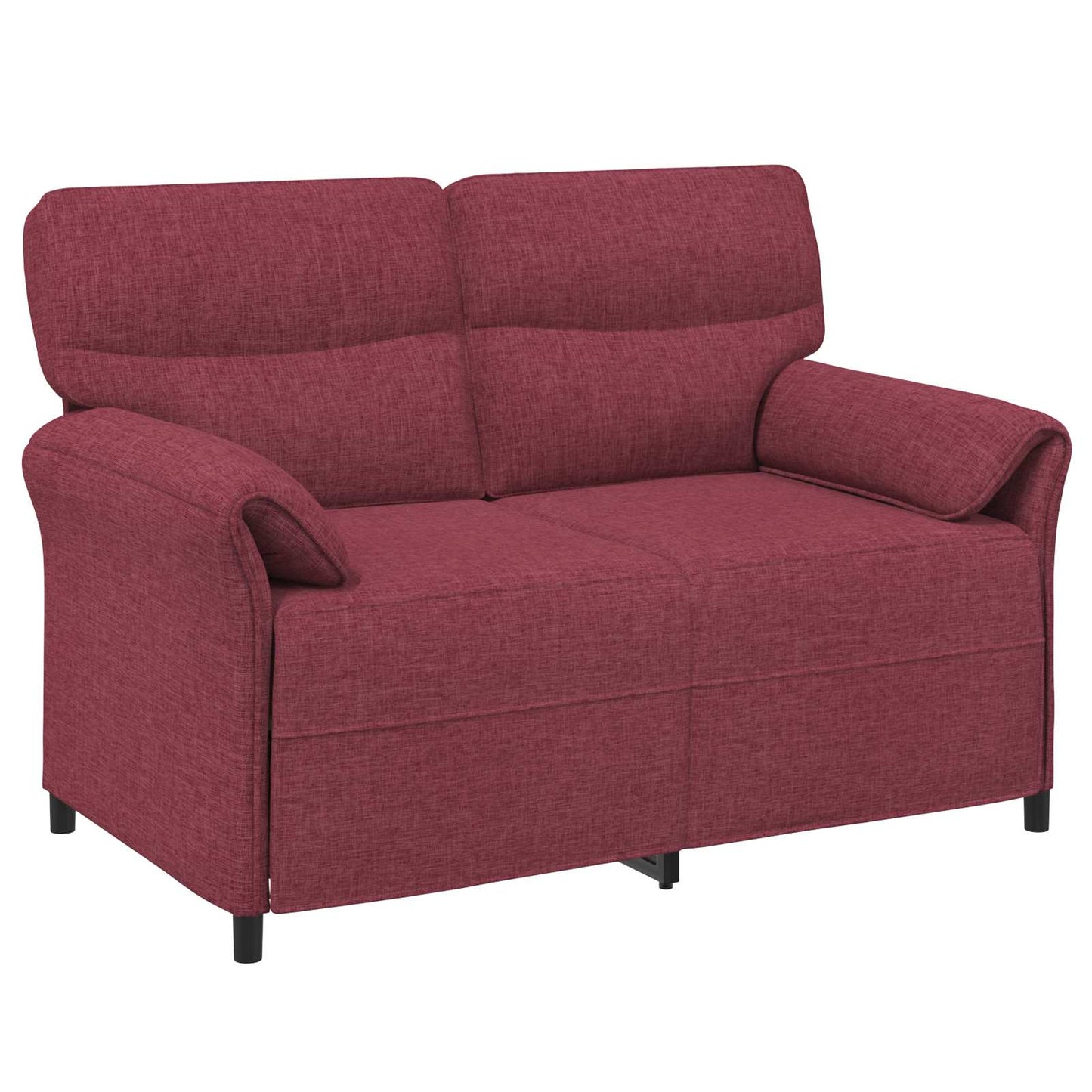 Set di divani 2 pz Rosso Vino Tessuto | homemem39