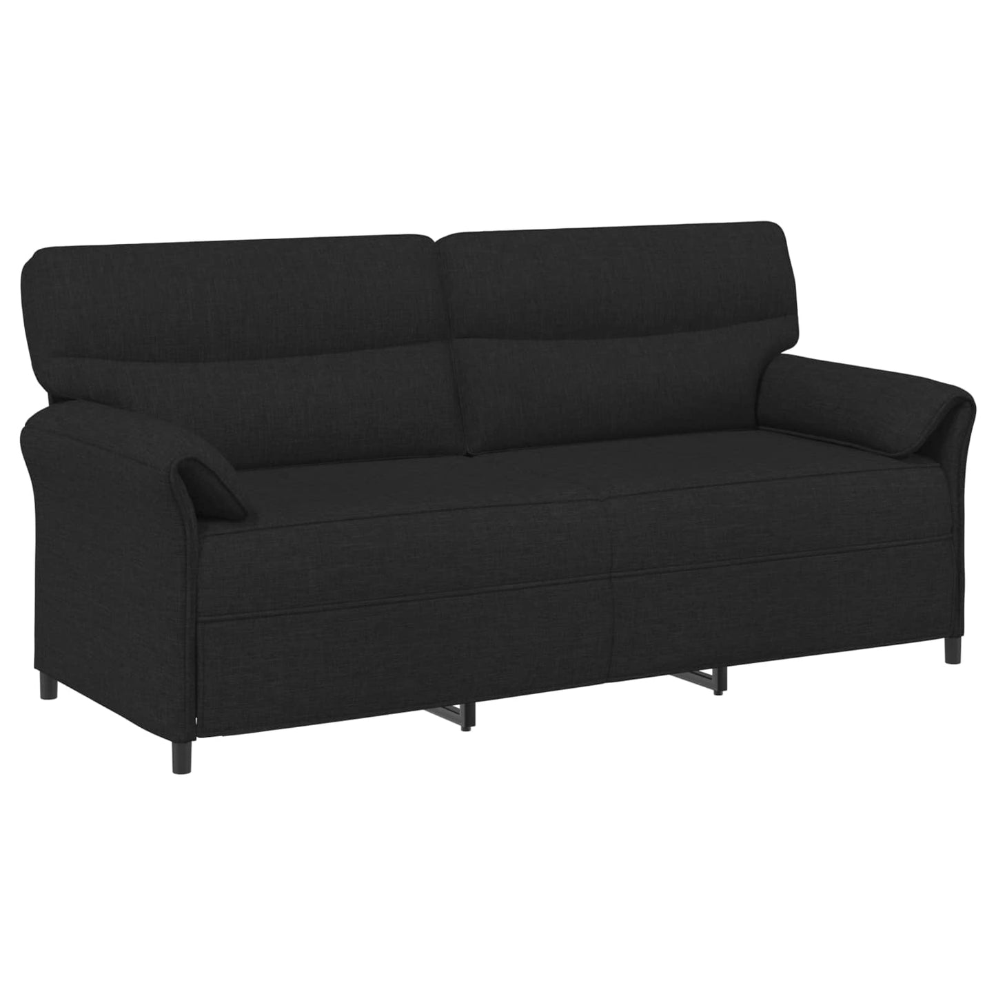 Set di divani 2 pz Nero Tessuto | homemem39
