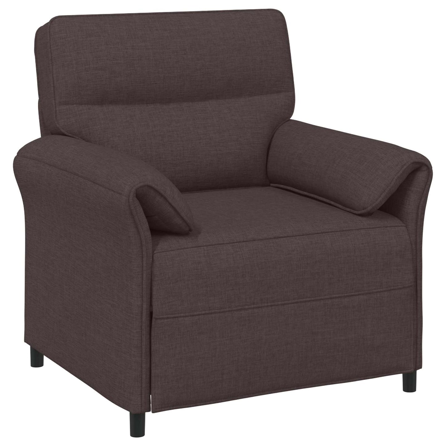 Set di divani 2 pz Marrone Scuro Tessuto | homemem39