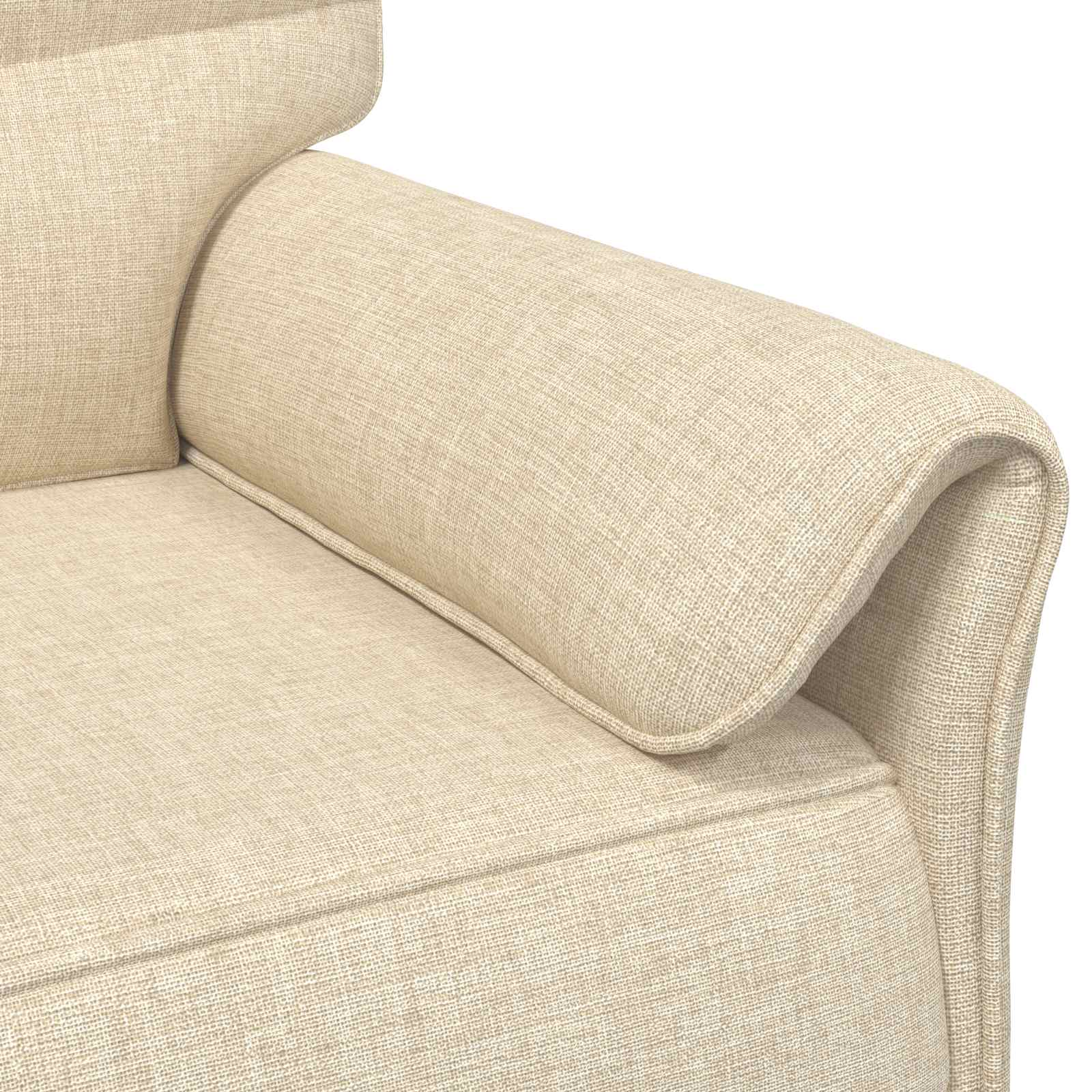 Set di divani 2 pz Crema Tessuto | homemem39