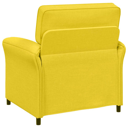 Set di divani 2 pz Giallo Chiaro Tessuto | homemem39
